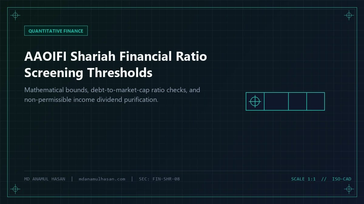 AAOIFI Shariah Financial Ratio Screening: Mathematical Thresholds and Dividend Purification