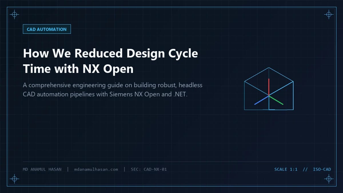 How We Reduced Design Cycle Time by 92% with Siemens NX CAD Automation