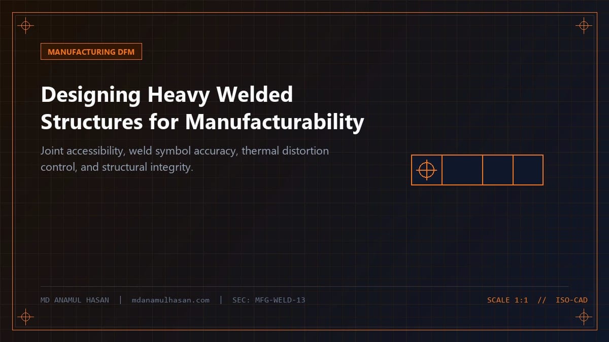 Designing Heavy Welded Structures for Manufacturability (DFM): A Practical Engineering Guide