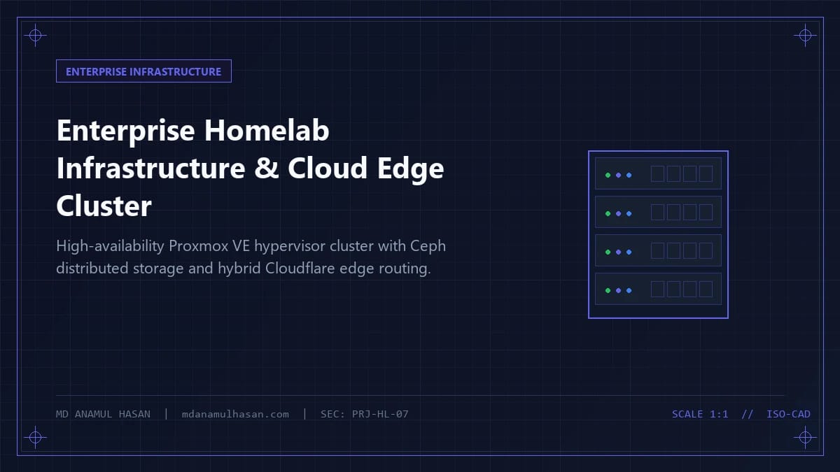 Enterprise Homelab Infrastructure & Cloud Edge Cluster