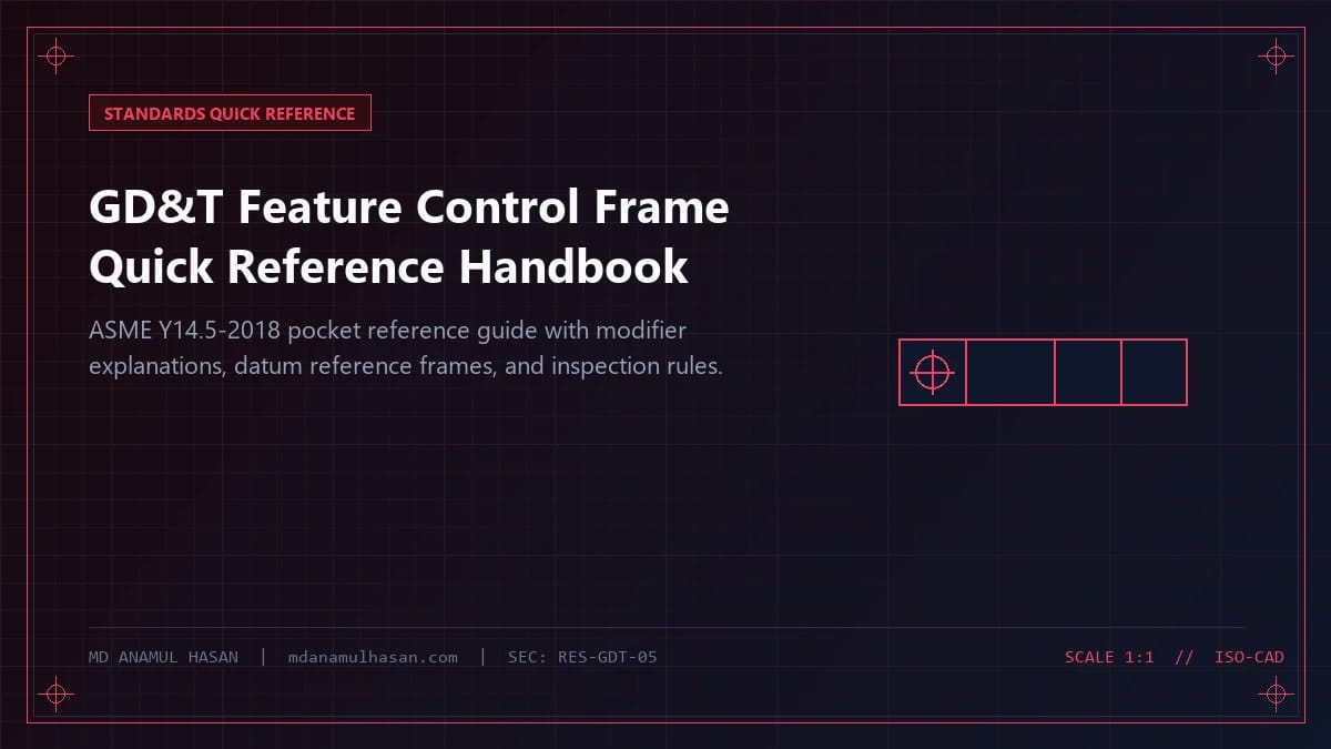 GD&T Feature Control Frame Quick Reference Handbook