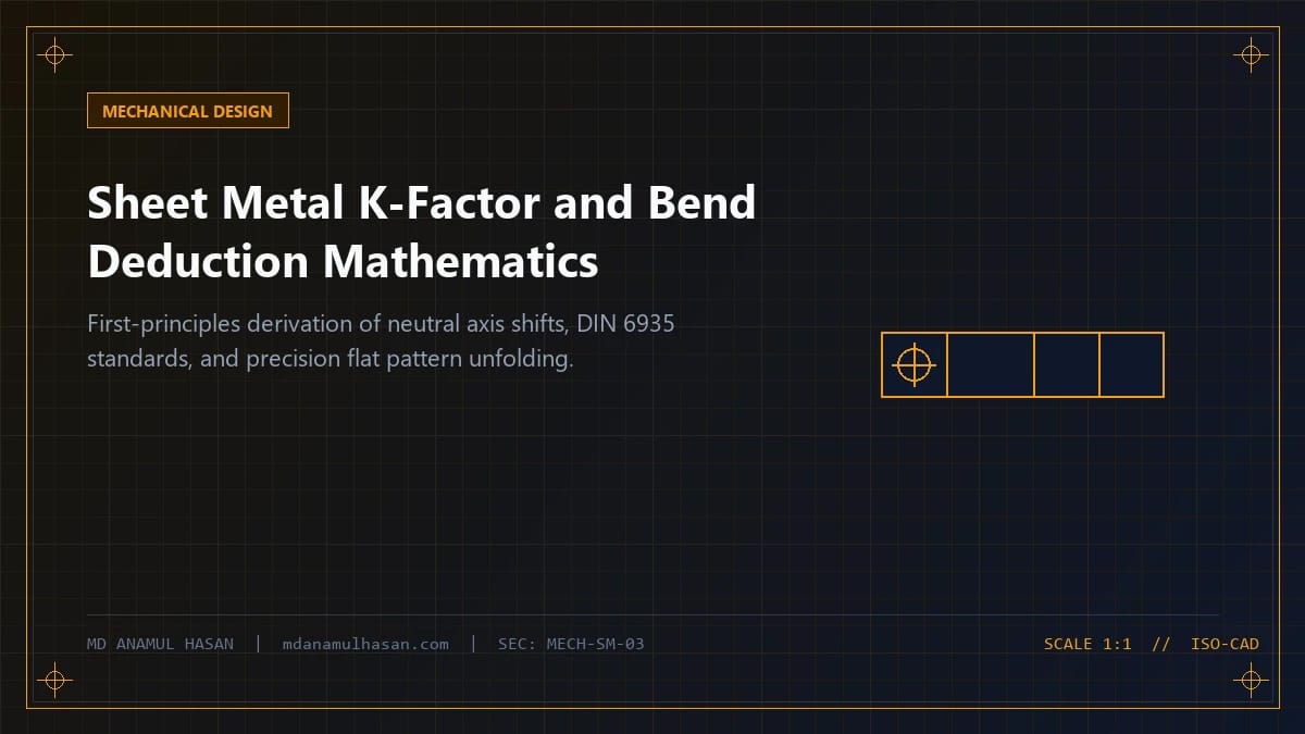 Sheet Metal K-Factor and Bend Deduction Mathematics in Automated Design
