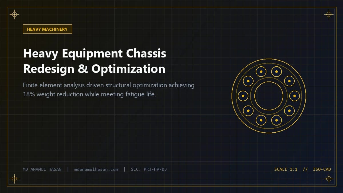 Heavy Equipment Product Redesign