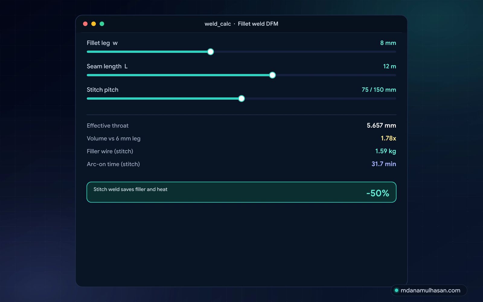 Weld DFM Toolkit preview