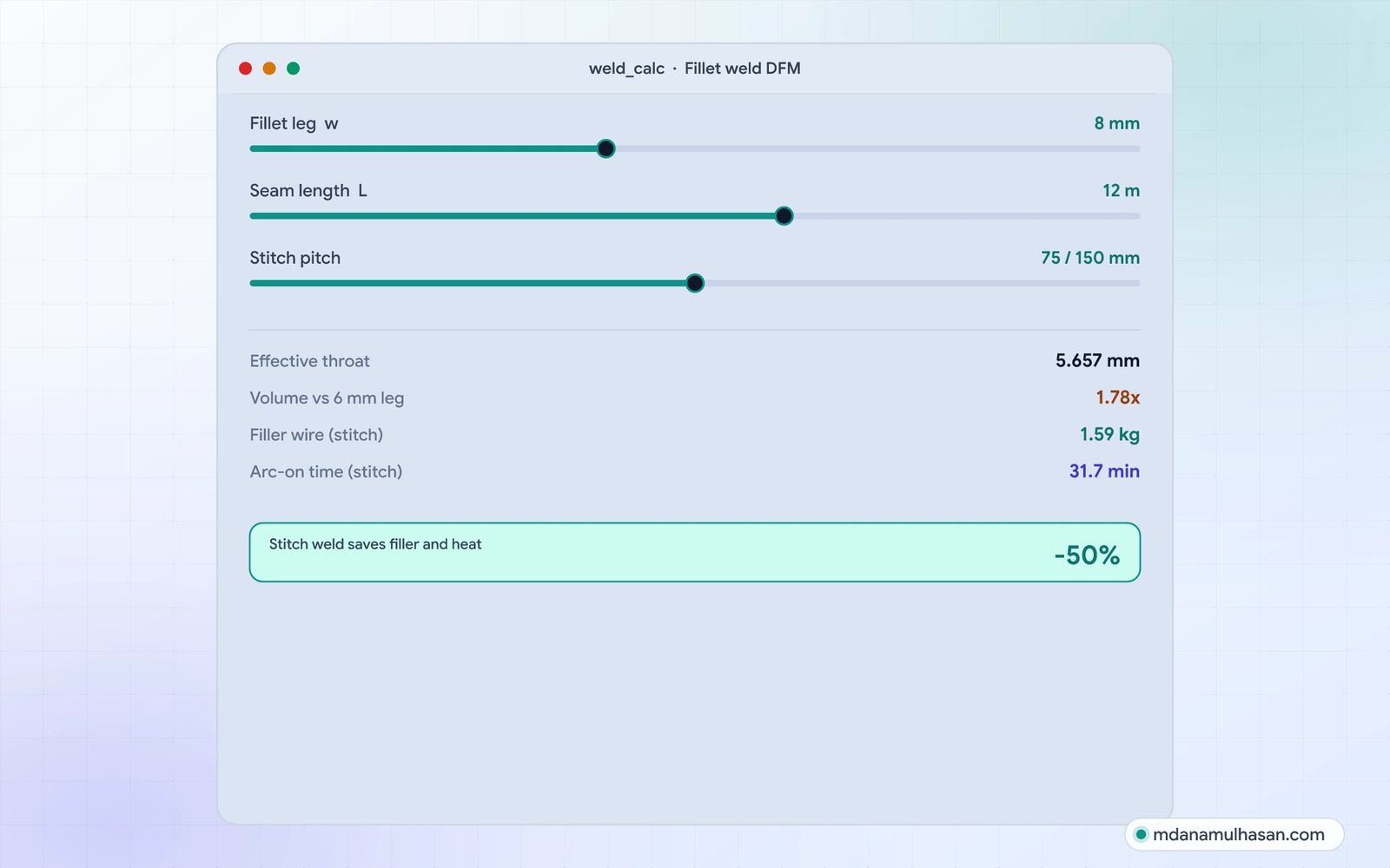 Weld DFM Toolkit preview