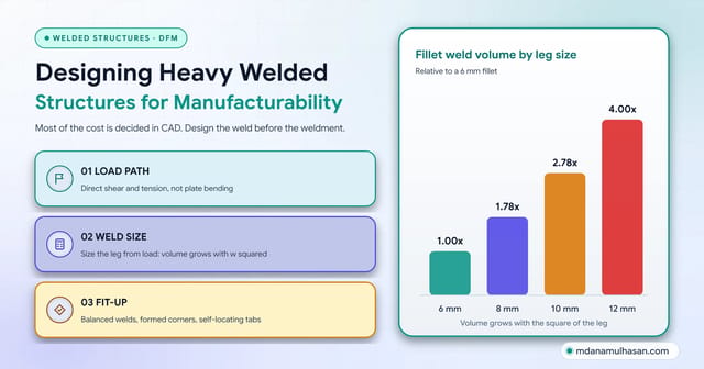 Designing Heavy Welded Structures for Manufacturability (DFM): A Practical Engineering Guide
