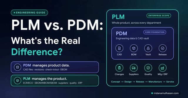 PLM vs. PDM: What's the Real Difference?