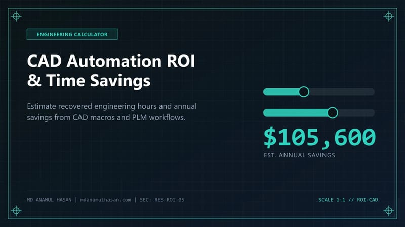 CAD Automation ROI & Time Savings Calculator
