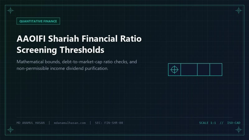 AAOIFI Shariah Financial Ratio Screening: Mathematical Thresholds and Dividend Purification