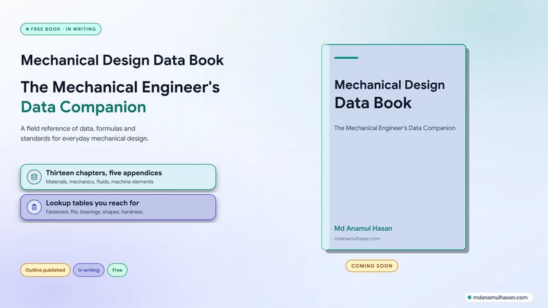 Mechanical Design Data Book: The Mechanical Engineer's Data Companion