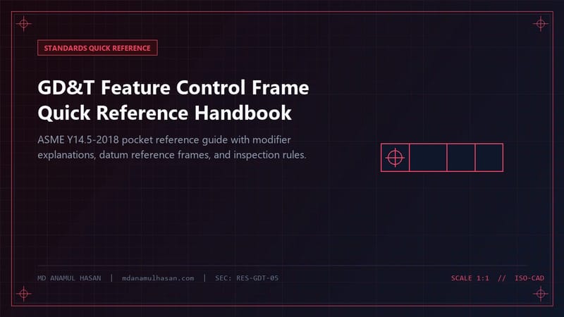 GD&T Feature Control Frame Quick Reference Handbook